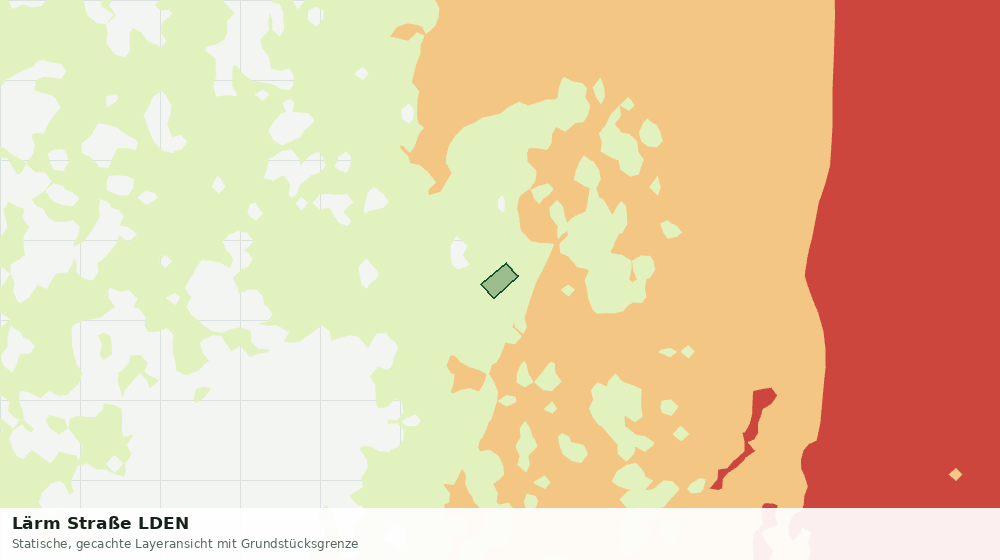 Statische Kartenansicht: Lärm Straße LDEN