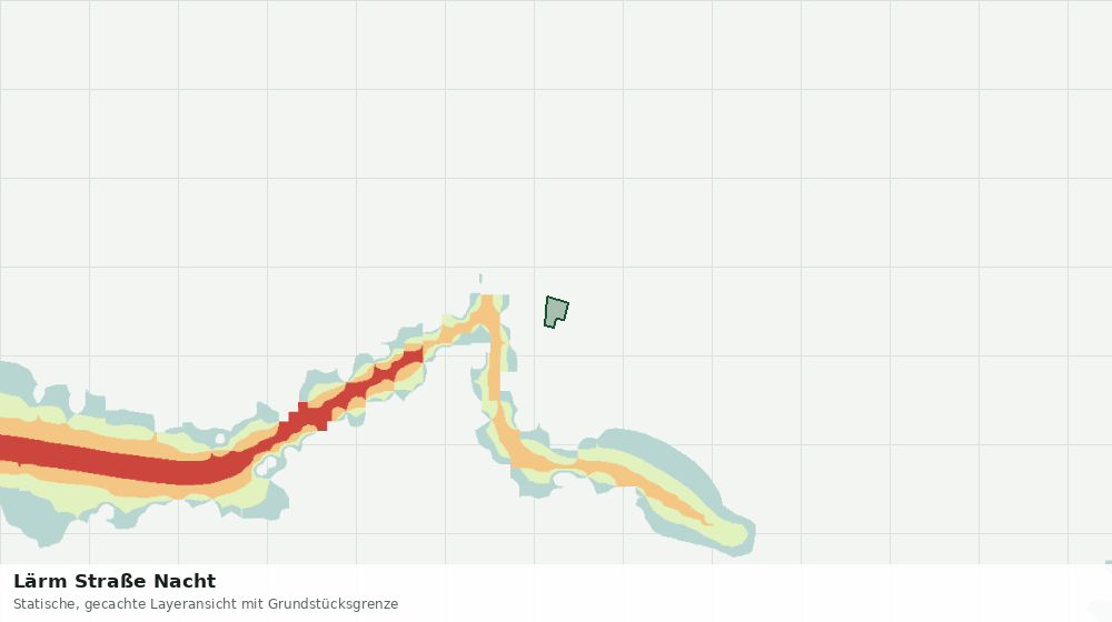 Statische Kartenansicht: Lärm Straße Nacht
