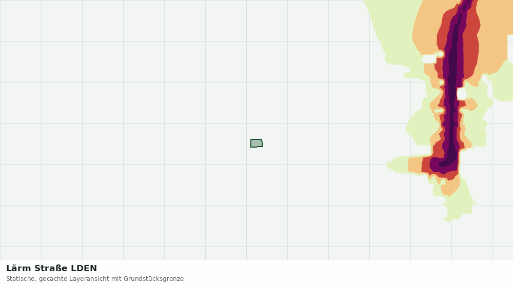 Statische Kartenansicht: Lärm Straße LDEN