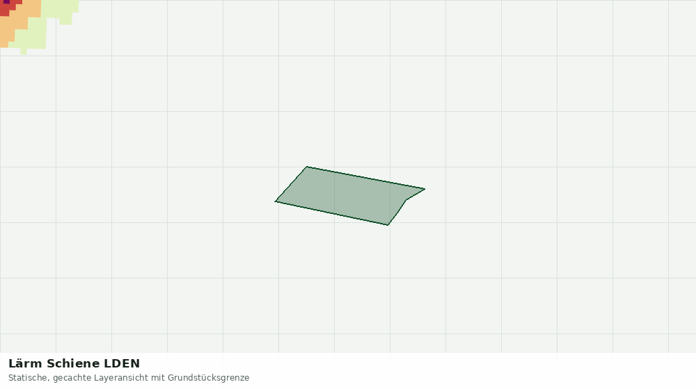 Statische Kartenansicht: Lärm Schiene LDEN