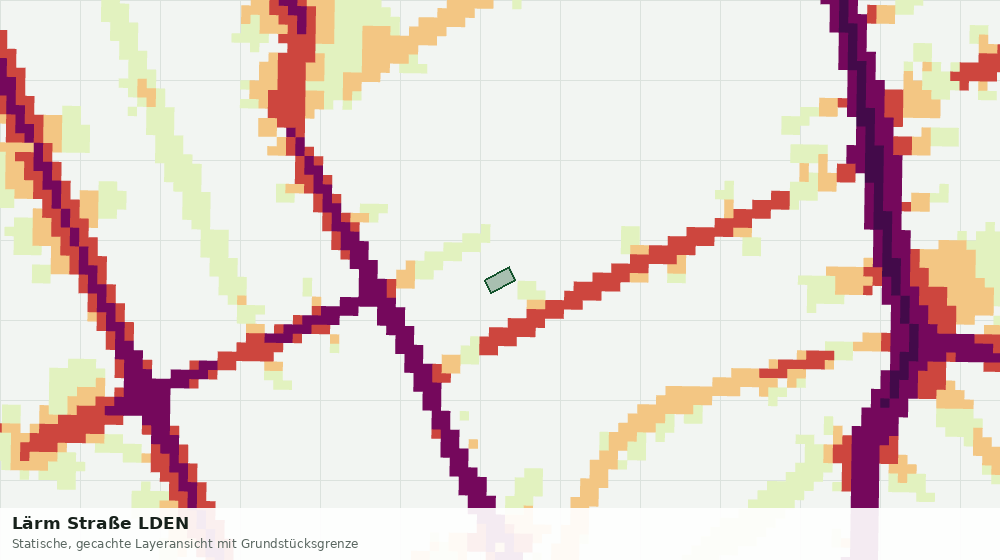 Statische Kartenansicht: Lärm Straße LDEN