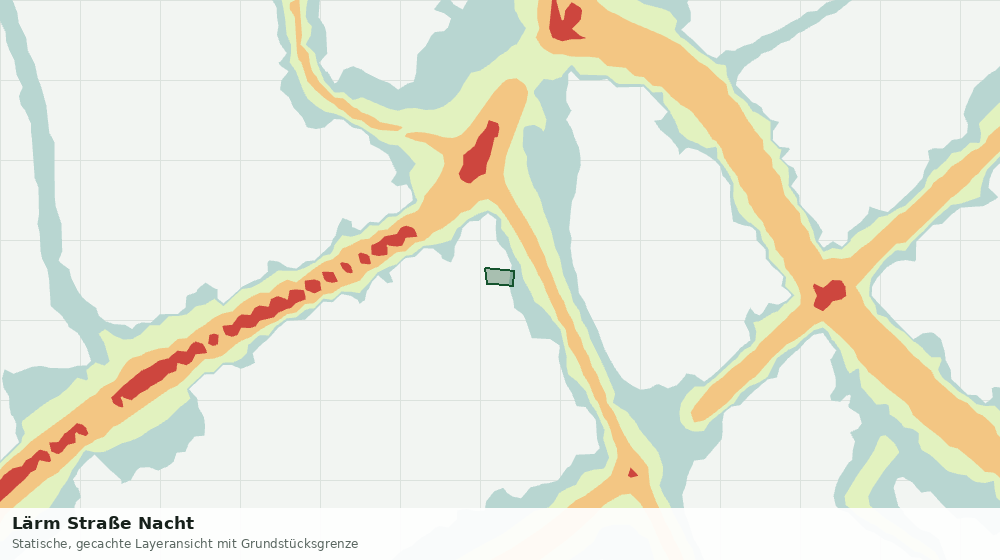 Statische Kartenansicht: Lärm Straße Nacht