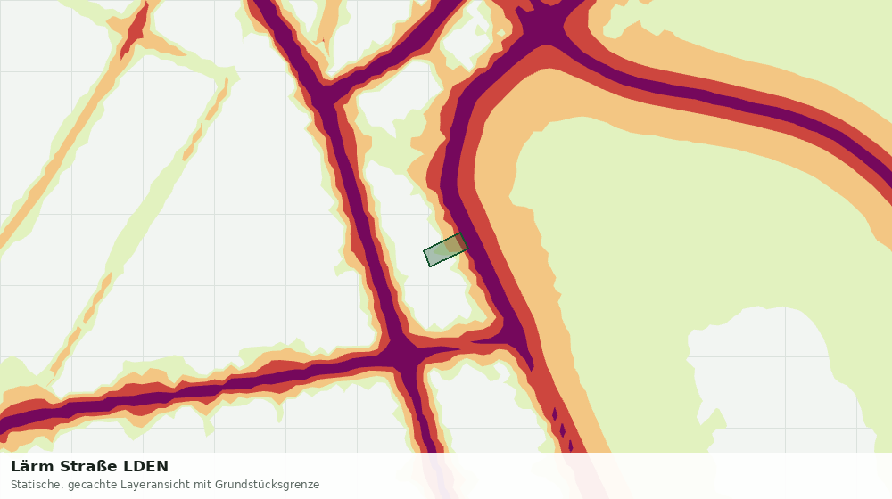 Statische Kartenansicht: Lärm Straße LDEN