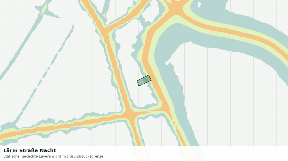 Statische Kartenansicht: Lärm Straße Nacht