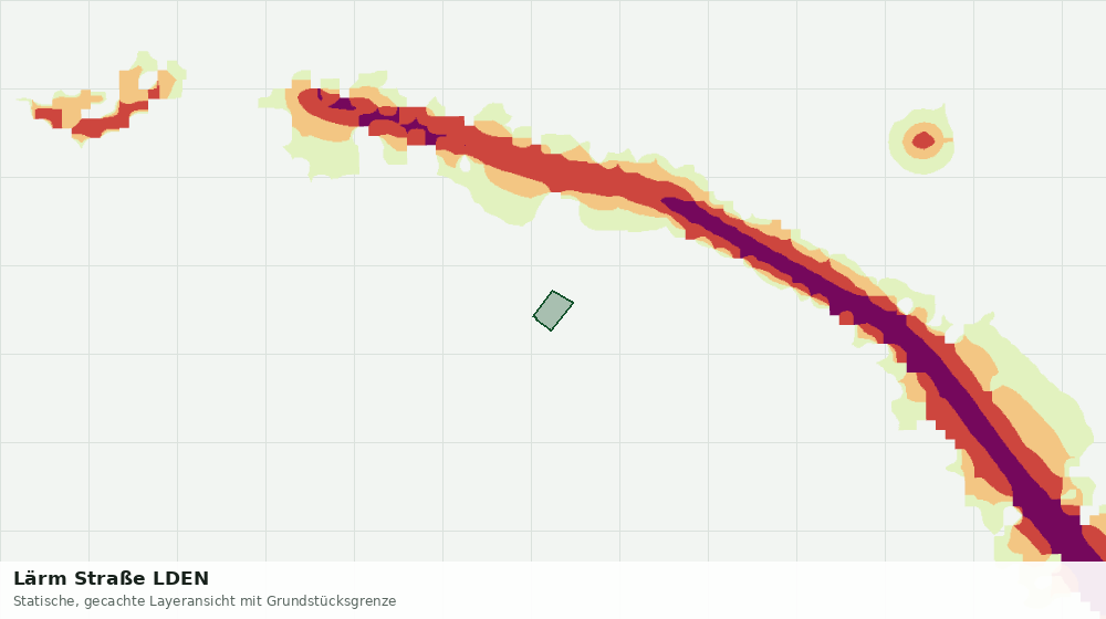 Statische Kartenansicht: Lärm Straße LDEN