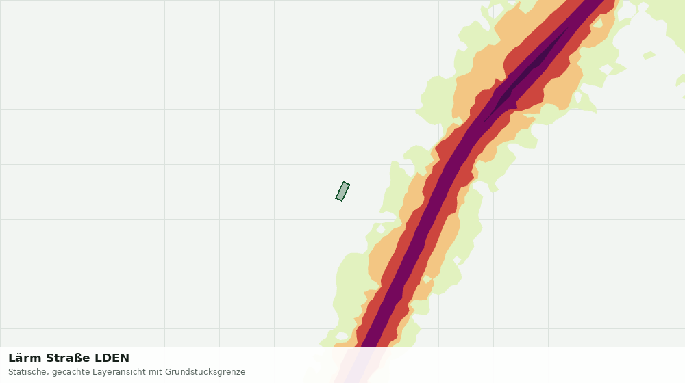 Statische Kartenansicht: Lärm Straße LDEN