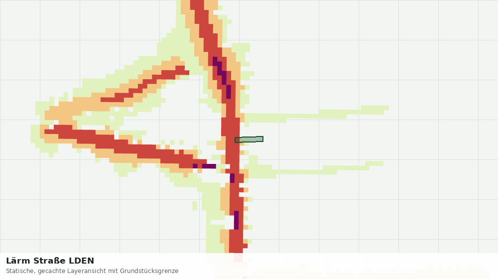 Statische Kartenansicht: Lärm Straße LDEN