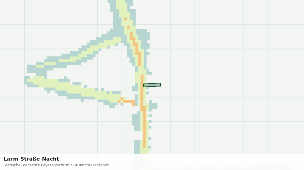Statische Kartenansicht: Lärm Straße Nacht