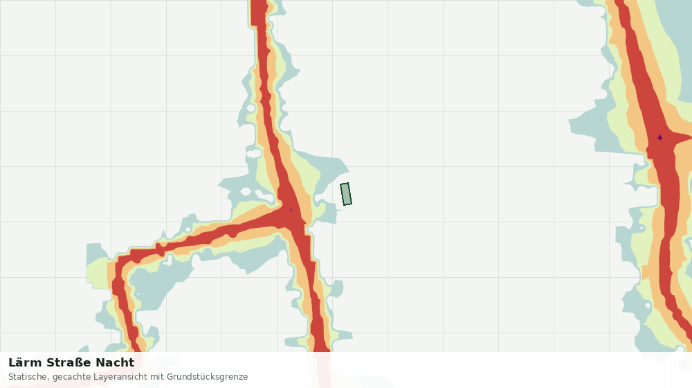 Statische Kartenansicht: Lärm Straße Nacht