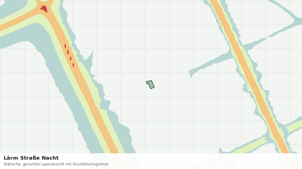 Statische Kartenansicht: Lärm Straße Nacht