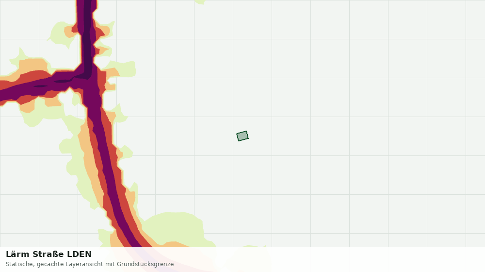 Statische Kartenansicht: Lärm Straße LDEN