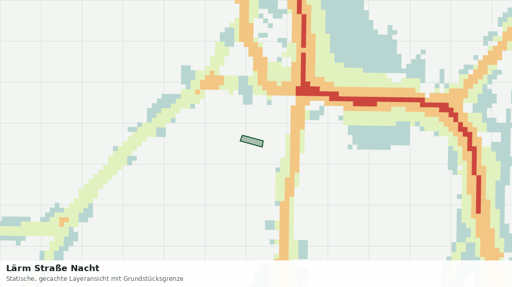 Statische Kartenansicht: Lärm Straße Nacht