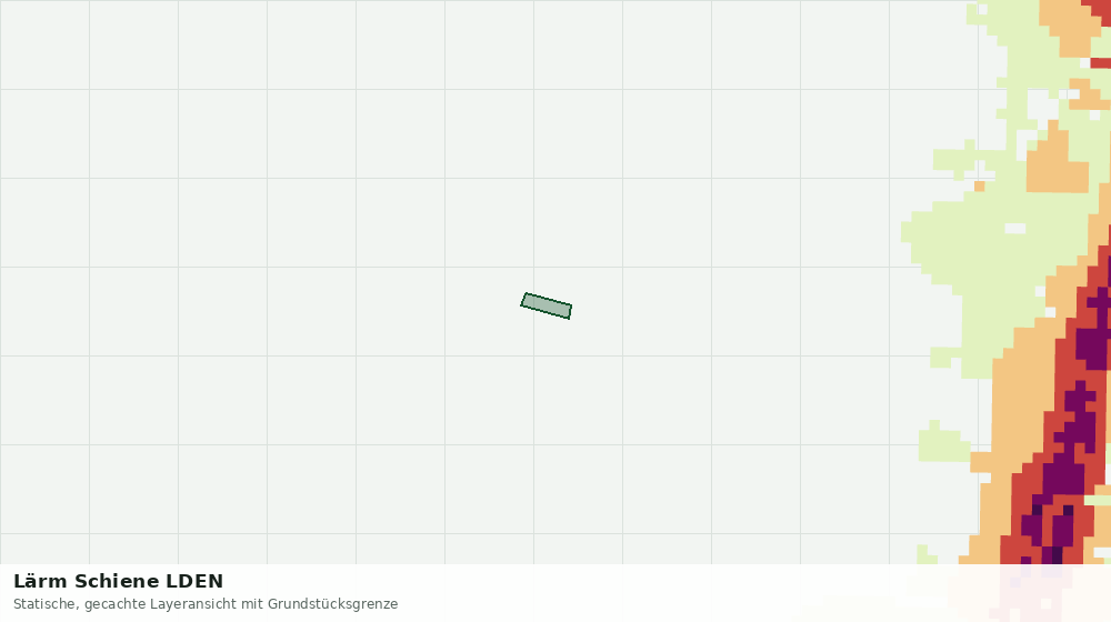 Statische Kartenansicht: Lärm Schiene LDEN