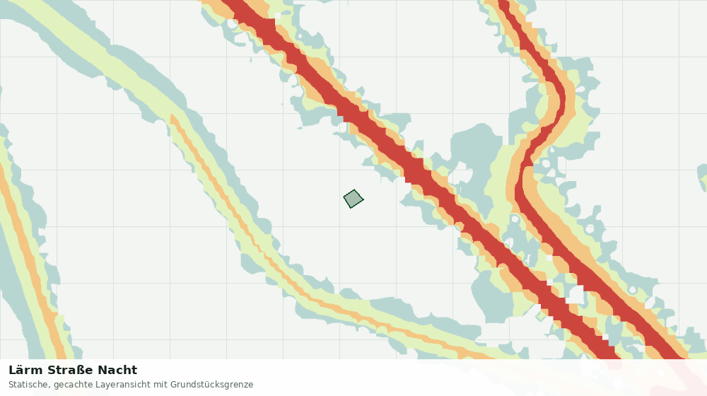 Statische Kartenansicht: Lärm Straße Nacht