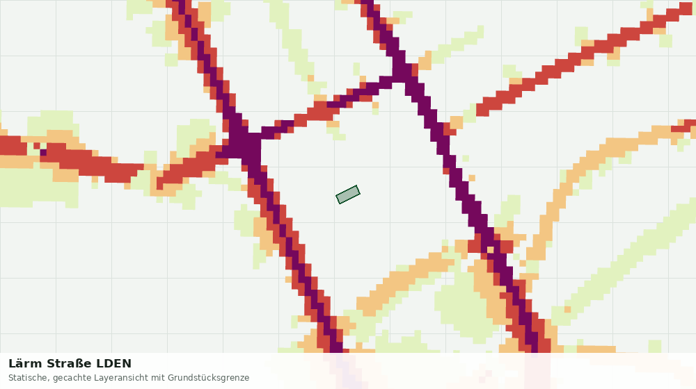 Statische Kartenansicht: Lärm Straße LDEN