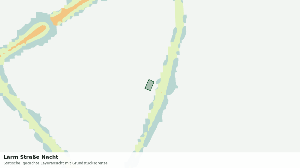 Statische Kartenansicht: Lärm Straße Nacht