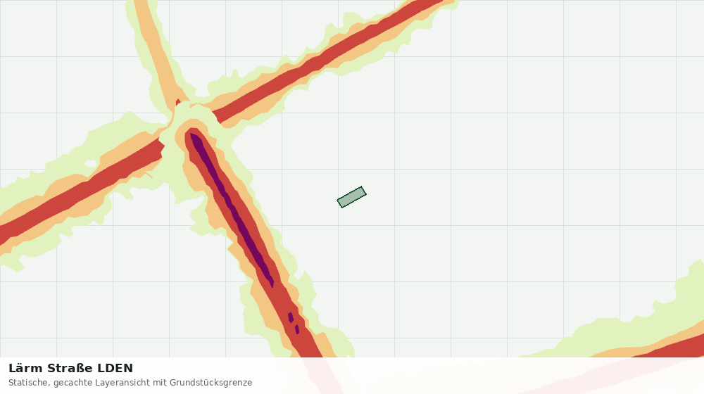 Statische Kartenansicht: Lärm Straße LDEN