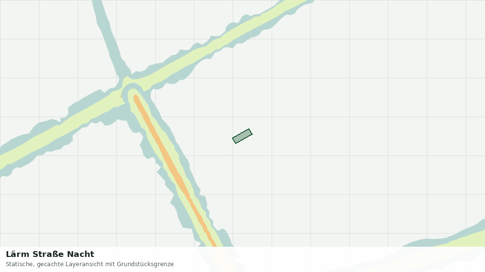 Statische Kartenansicht: Lärm Straße Nacht