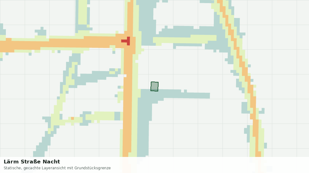 Statische Kartenansicht: Lärm Straße Nacht