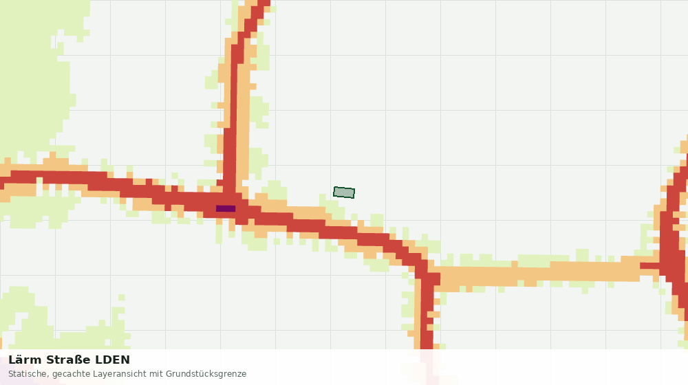 Statische Kartenansicht: Lärm Straße LDEN