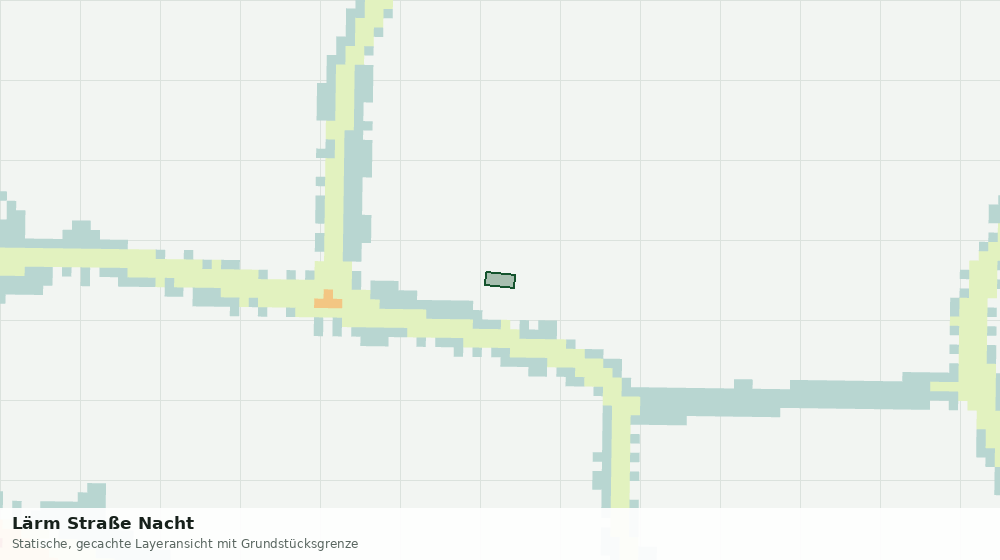 Statische Kartenansicht: Lärm Straße Nacht