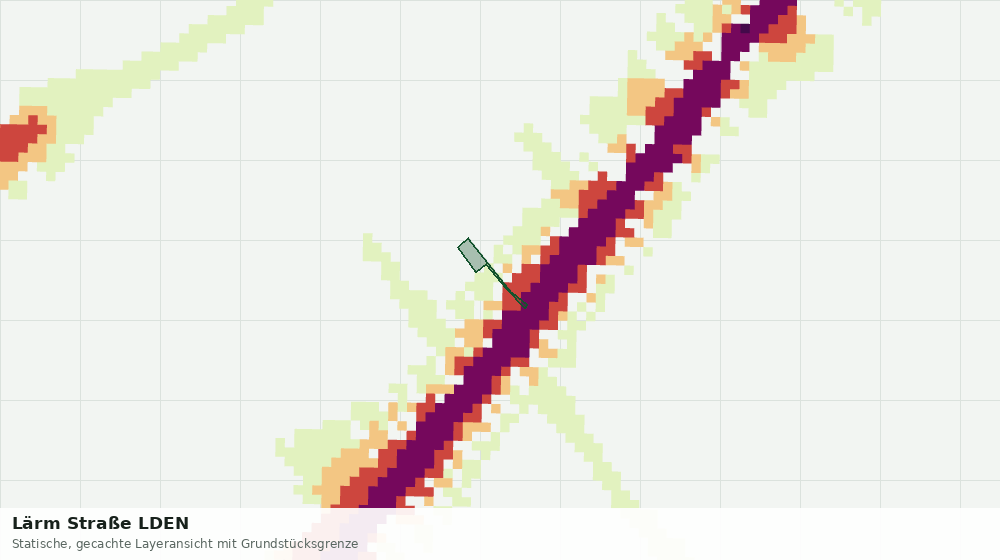 Statische Kartenansicht: Lärm Straße LDEN