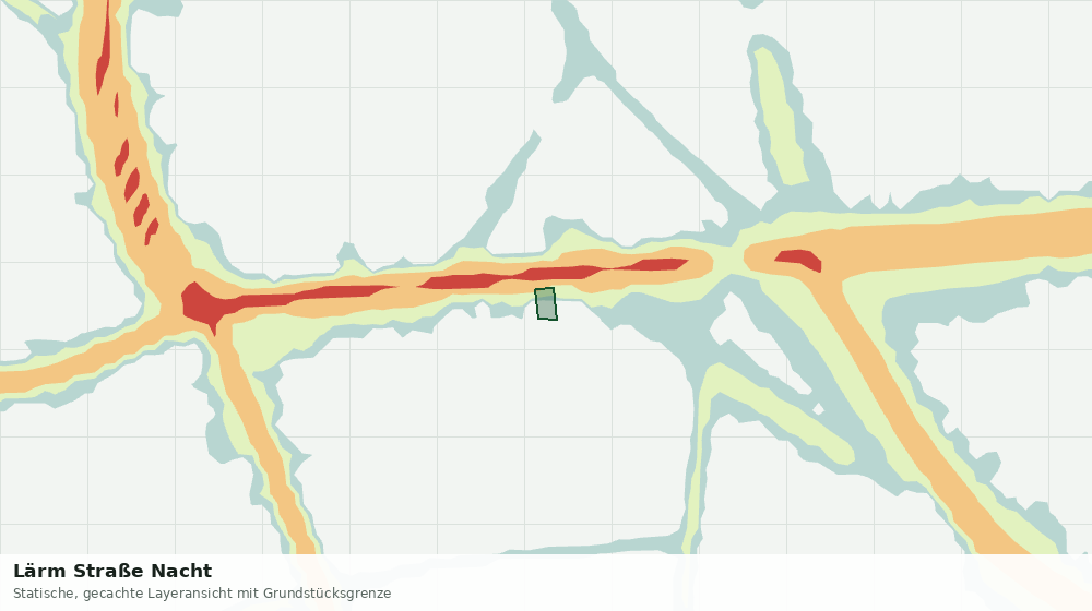 Statische Kartenansicht: Lärm Straße Nacht