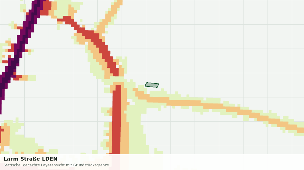 Statische Kartenansicht: Lärm Straße LDEN