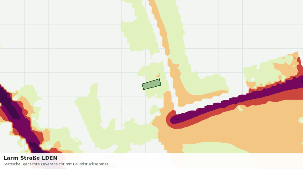 Statische Kartenansicht: Lärm Straße LDEN