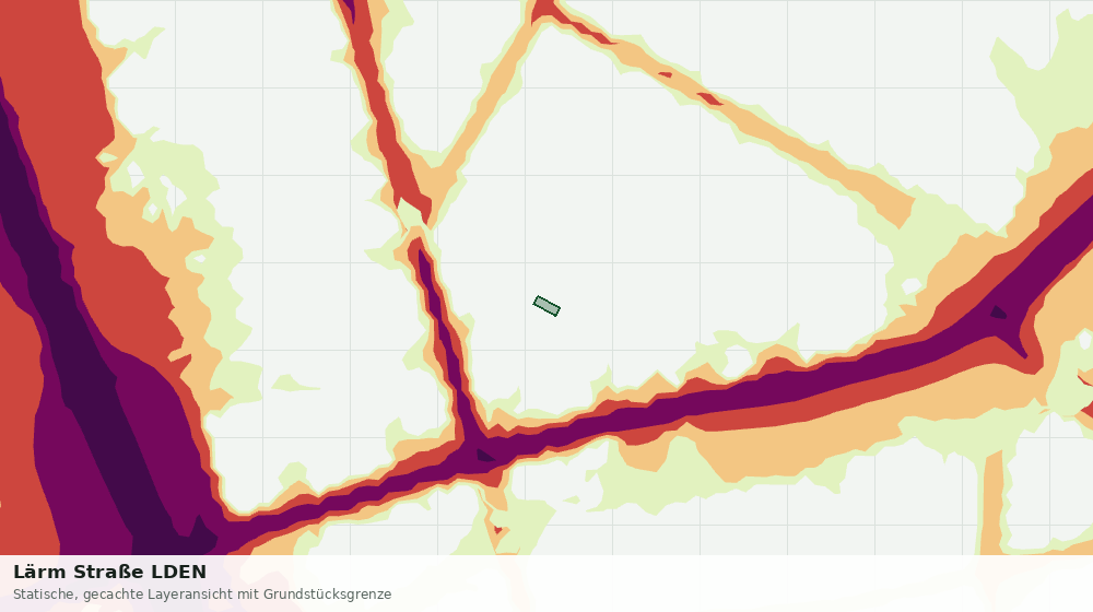 Statische Kartenansicht: Lärm Straße LDEN