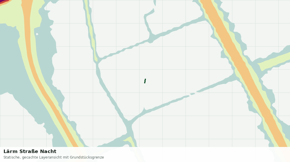Statische Kartenansicht: Lärm Straße Nacht
