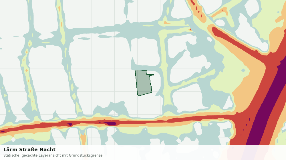 Statische Kartenansicht: Lärm Straße Nacht
