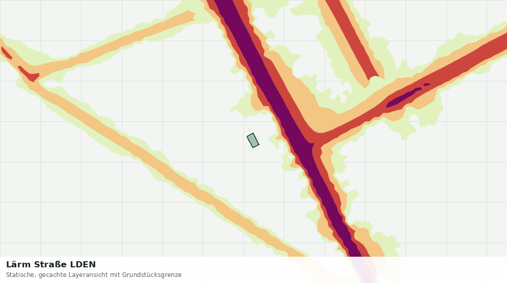 Statische Kartenansicht: Lärm Straße LDEN