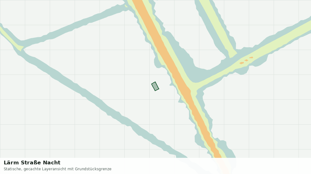 Statische Kartenansicht: Lärm Straße Nacht