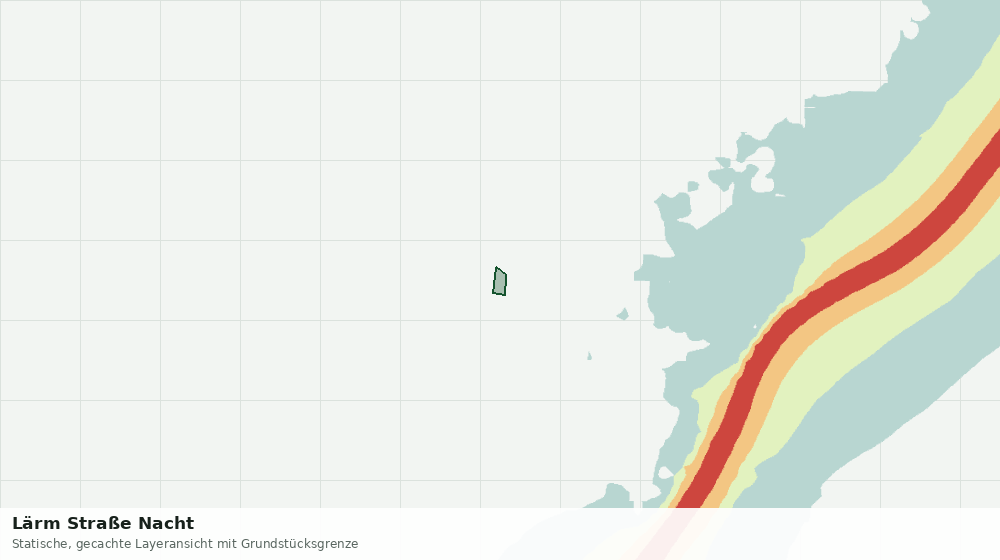 Statische Kartenansicht: Lärm Straße Nacht
