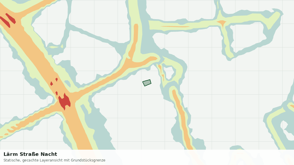 Statische Kartenansicht: Lärm Straße Nacht