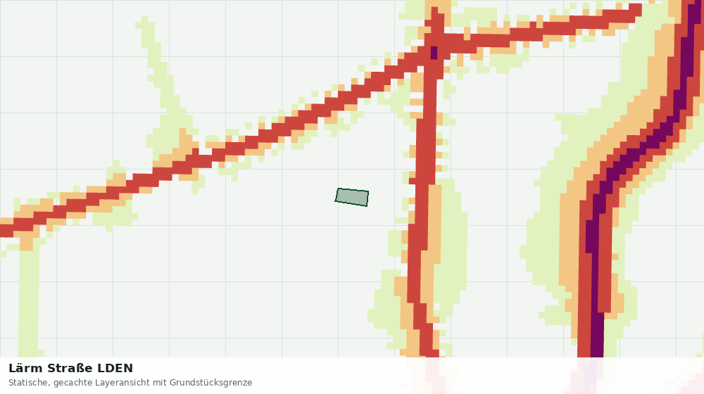 Statische Kartenansicht: Lärm Straße LDEN