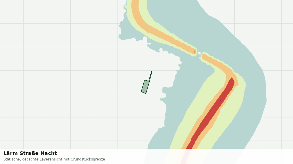 Statische Kartenansicht: Lärm Straße Nacht