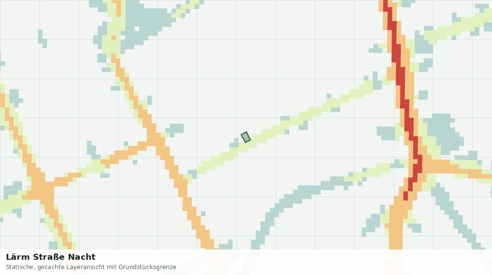 Statische Kartenansicht: Lärm Straße Nacht
