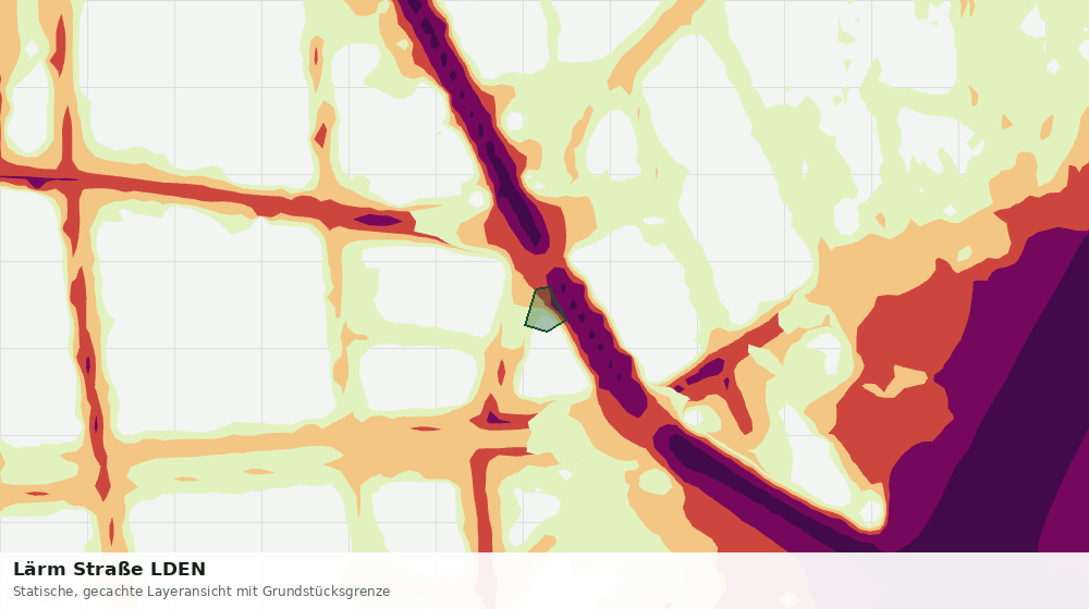 Statische Kartenansicht: Lärm Straße LDEN