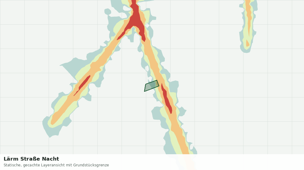 Statische Kartenansicht: Lärm Straße Nacht