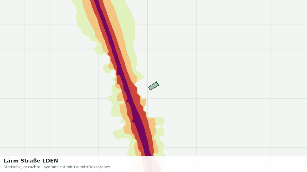 Statische Kartenansicht: Lärm Straße LDEN