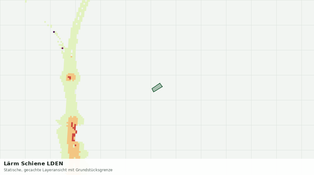 Statische Kartenansicht: Lärm Schiene LDEN