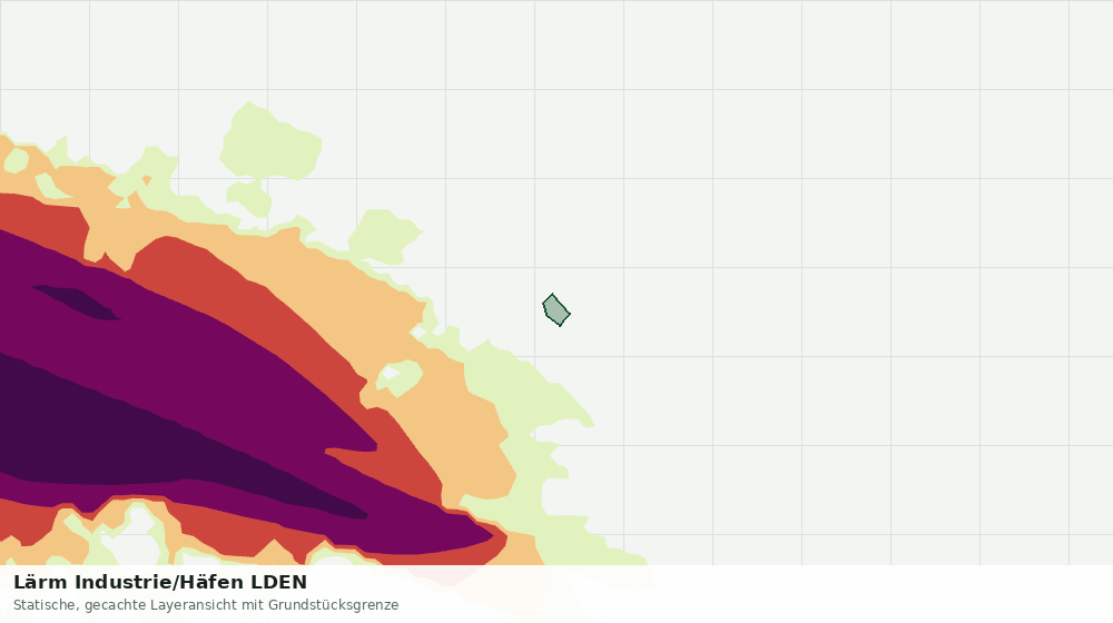 Statische Kartenansicht: Lärm Industrie/Häfen LDEN