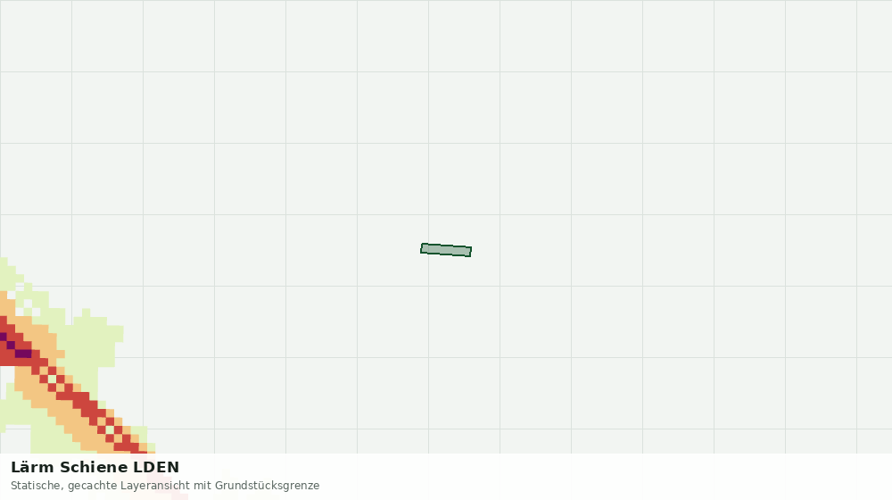 Statische Kartenansicht: Lärm Schiene LDEN