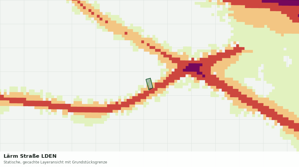 Statische Kartenansicht: Lärm Straße LDEN