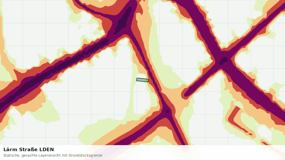 Statische Kartenansicht: Lärm Straße LDEN