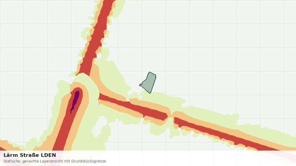 Statische Kartenansicht: Lärm Straße LDEN