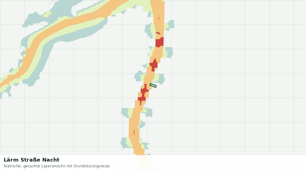 Statische Kartenansicht: Lärm Straße Nacht