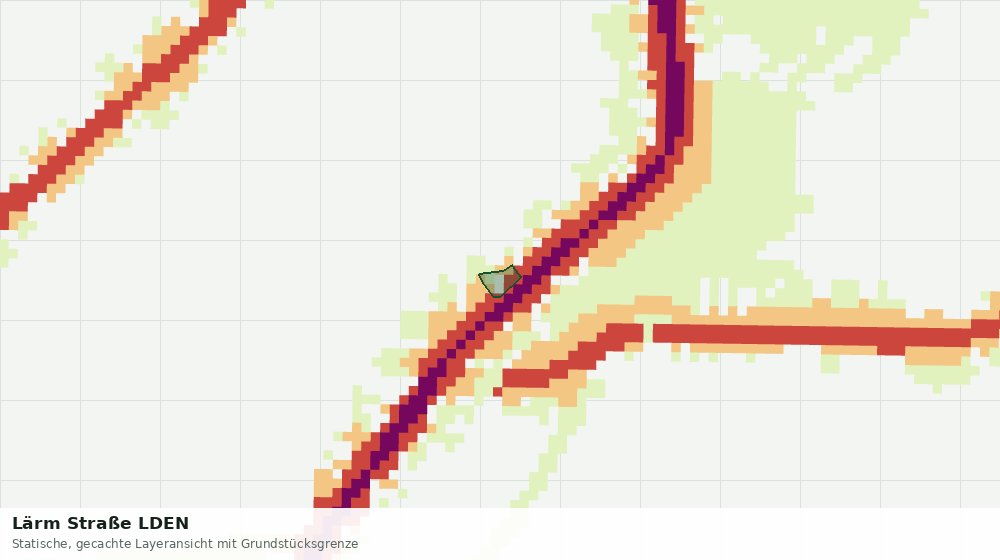 Statische Kartenansicht: Lärm Straße LDEN